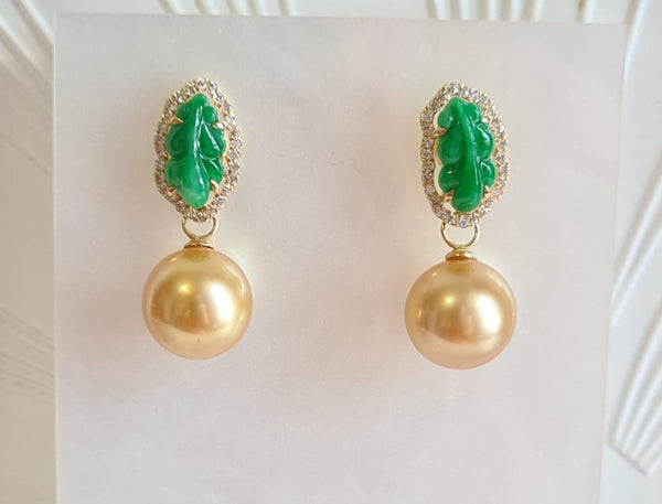 Golden fish earring